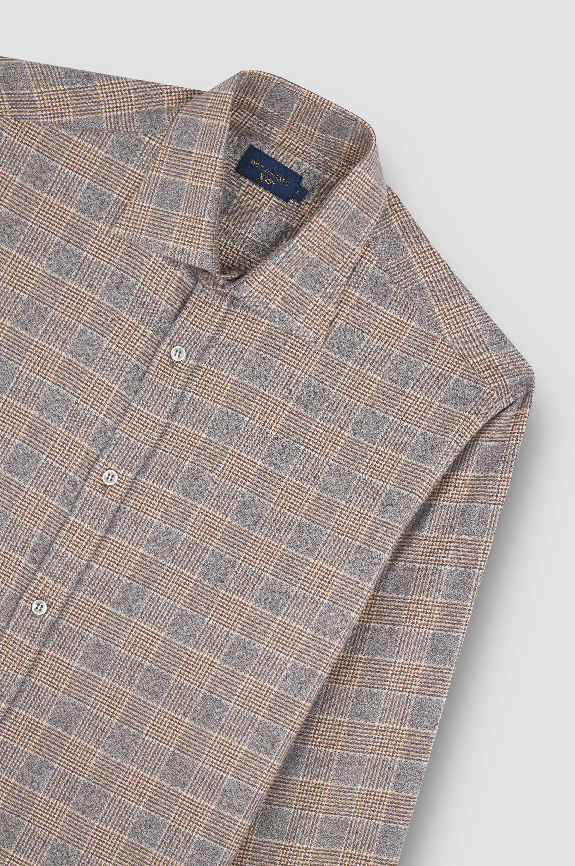 X-SOFT COTTON SHIRT WITH CHECKERED PATTERN - 5