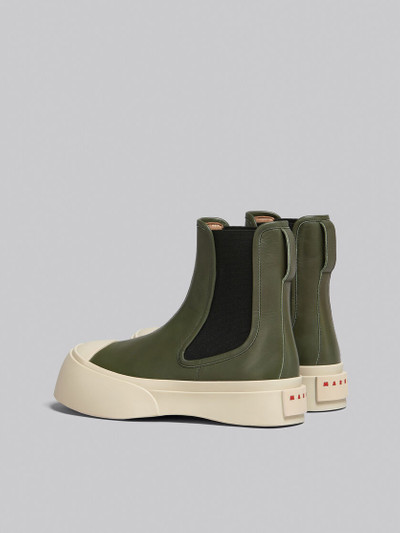 Marni GREEN LEATHER PABLO CHELSEA BOOT outlook