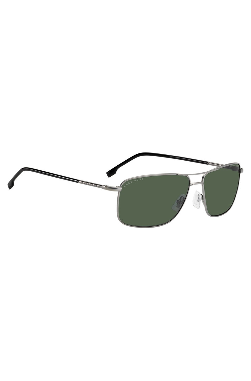 DOUBLE-BRIDGE SUNGLASSES WITH GREEN LENSES 4