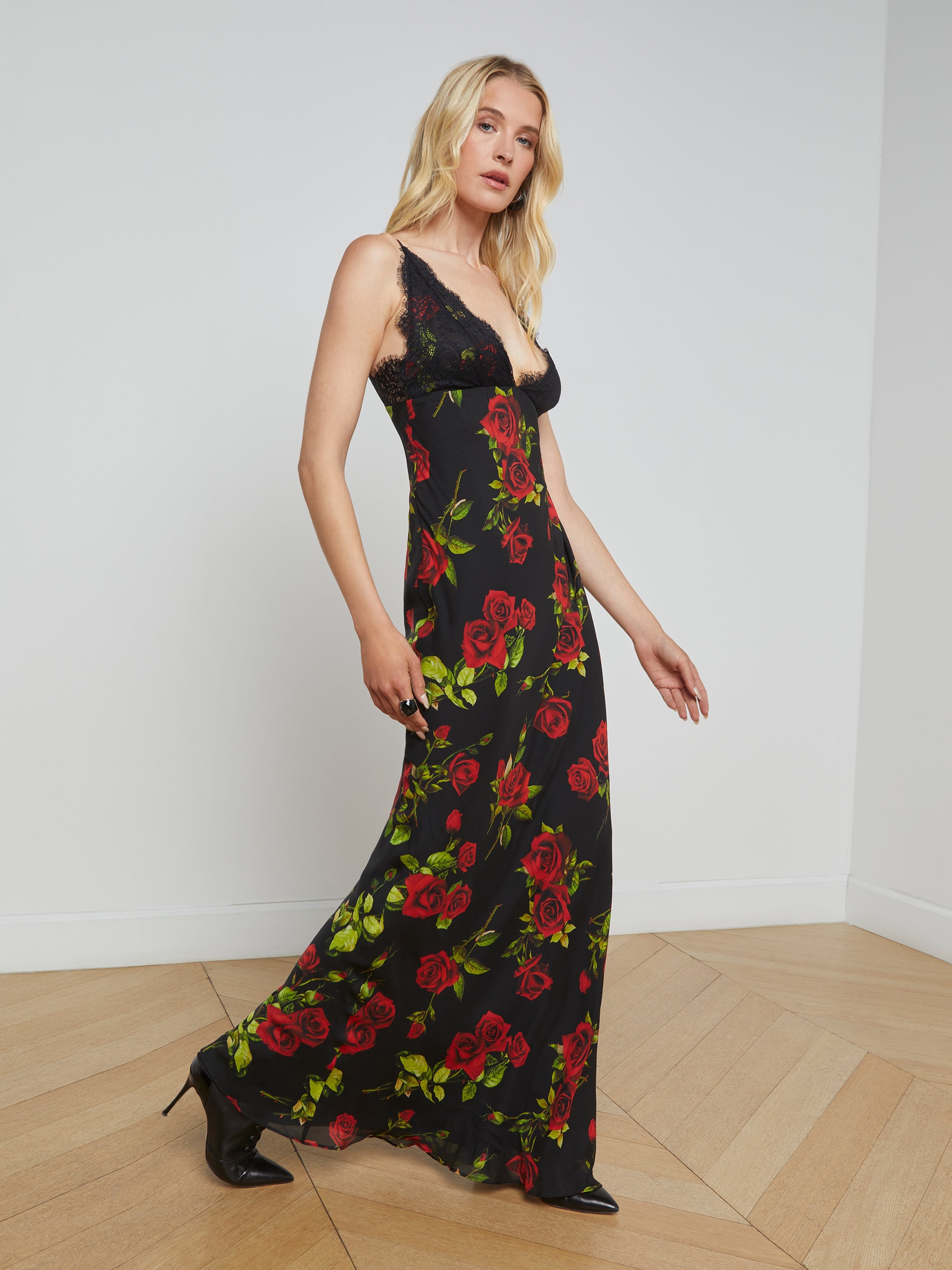 Susanna Silk Lace Gown - 3