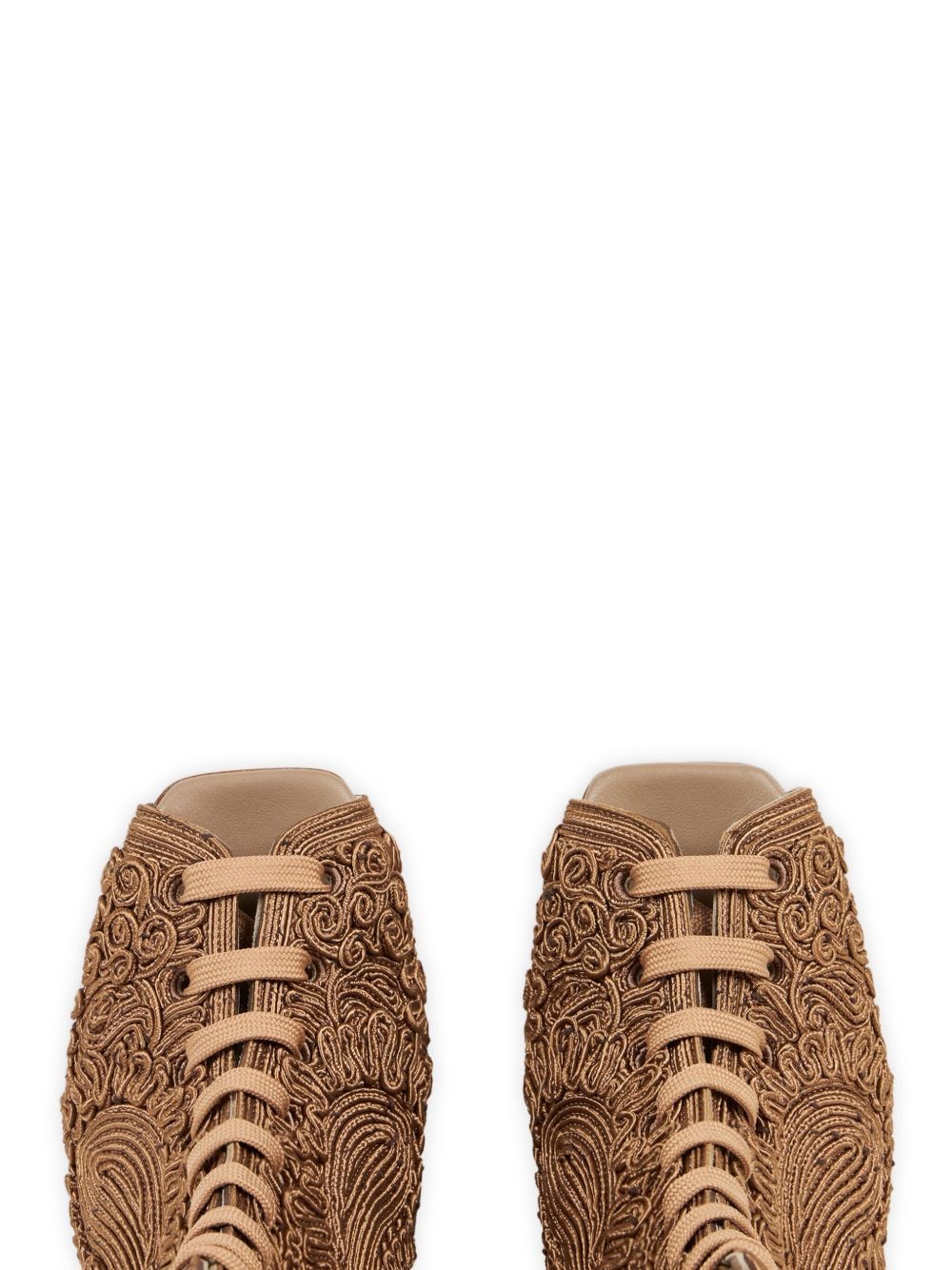 paisley-pattern ankle boots - 3
