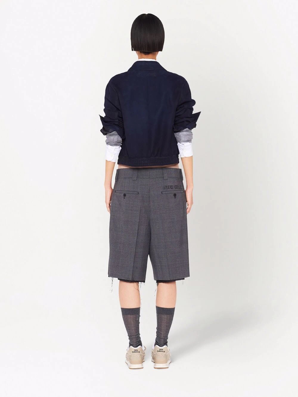 Prince of Wales check Bermuda shorts - 4