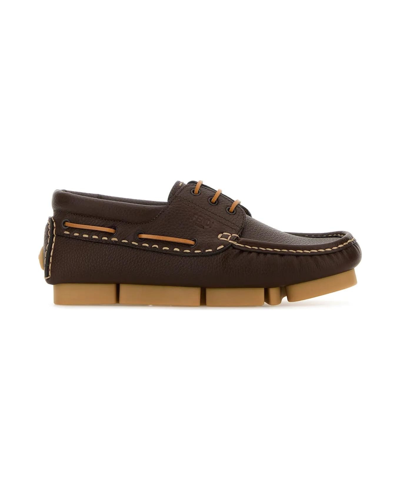 'fendi Deck' Boat Shoes - 1