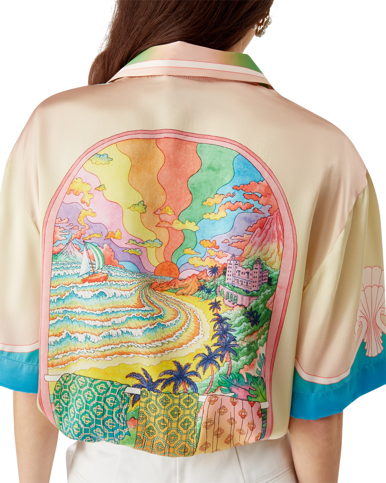 Lucid Dreams Silk Short Sleeve Shirt - 8
