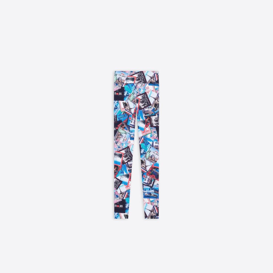 Women's Allover Cities Leggings in Grey - 4
