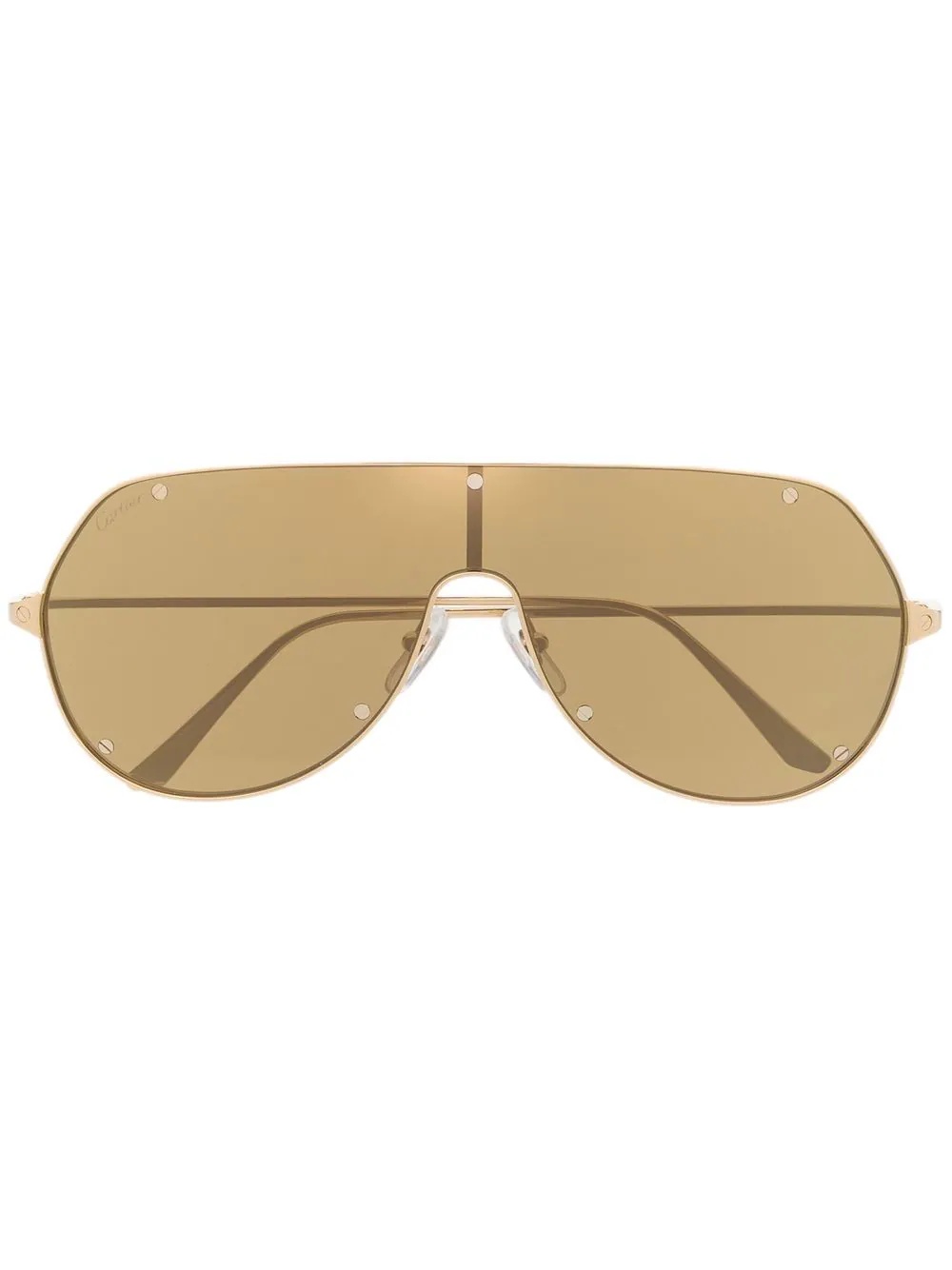 aviator-frame tinted sunglasses - 1