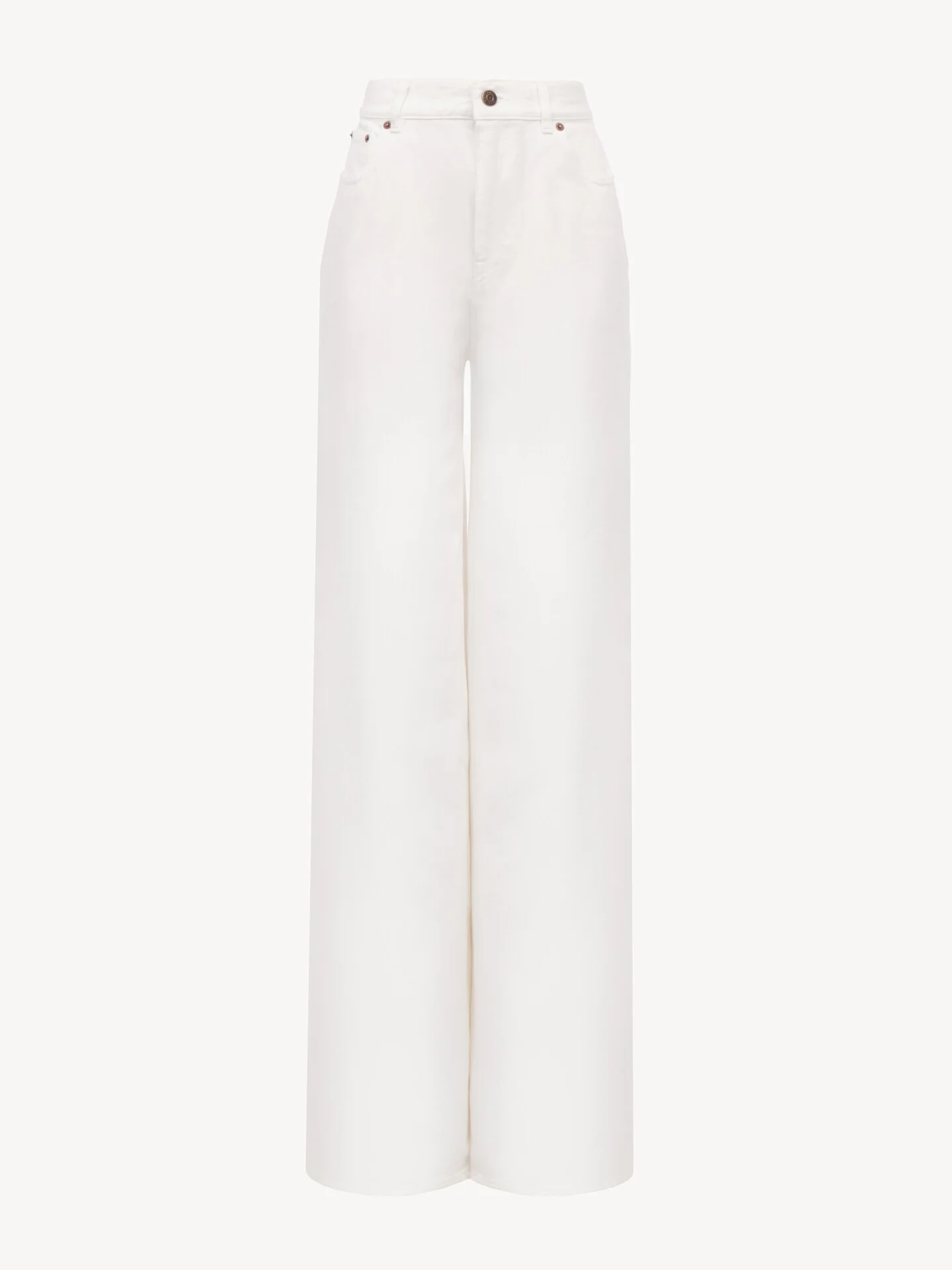 HIGH-RISE WIDE-LEG JEANS IN DENIM - 1