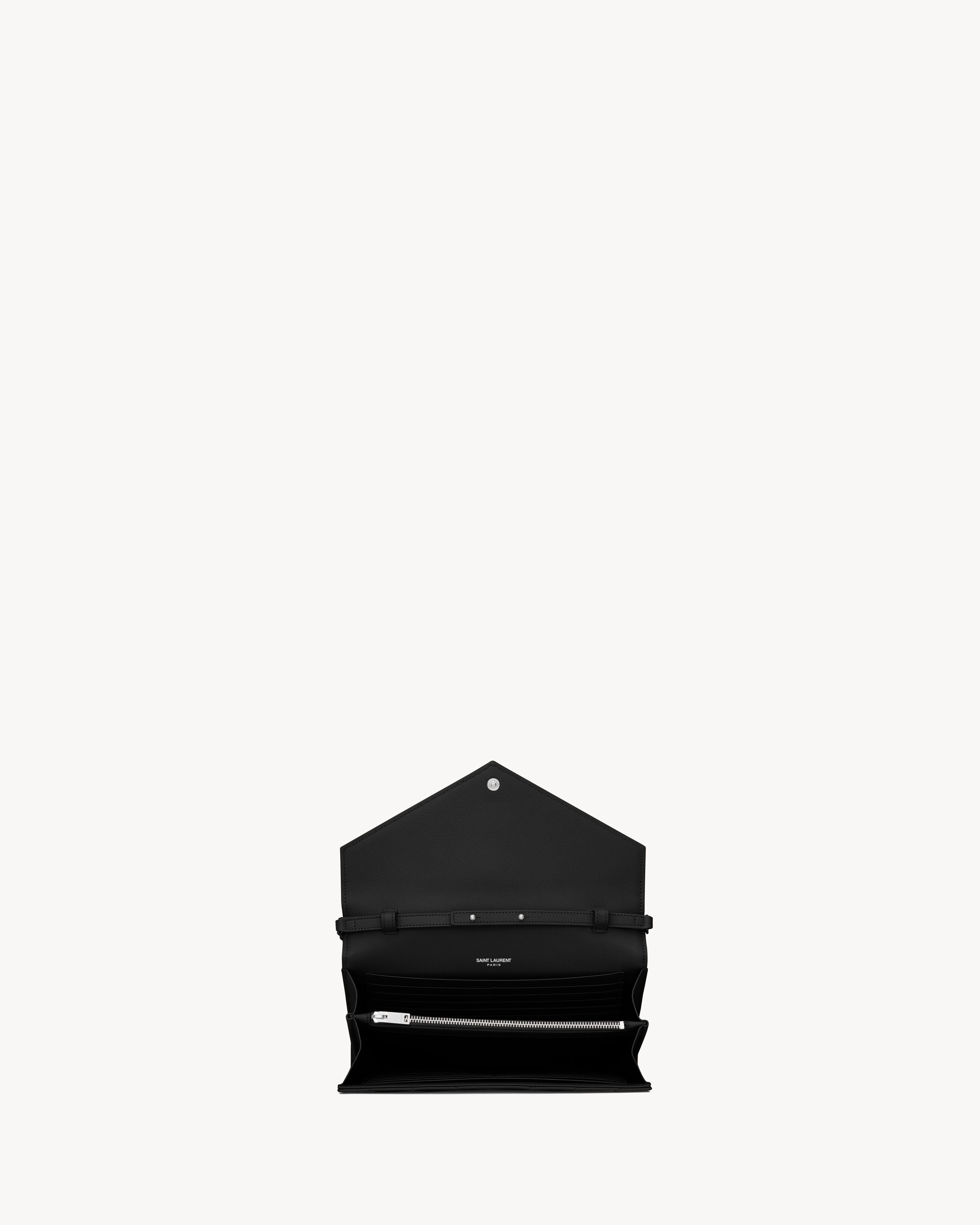 CLASSIC CASSANDRE CHAIN WALLET IN GRAIN DE POUDRE LEATHER - 5