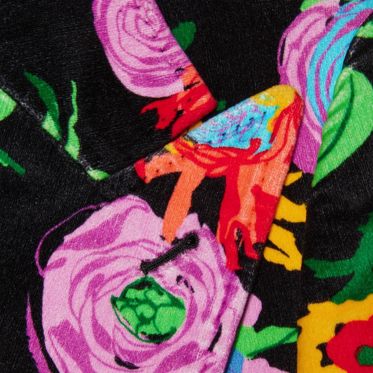 Ken Scott print velvet jacket  - 7