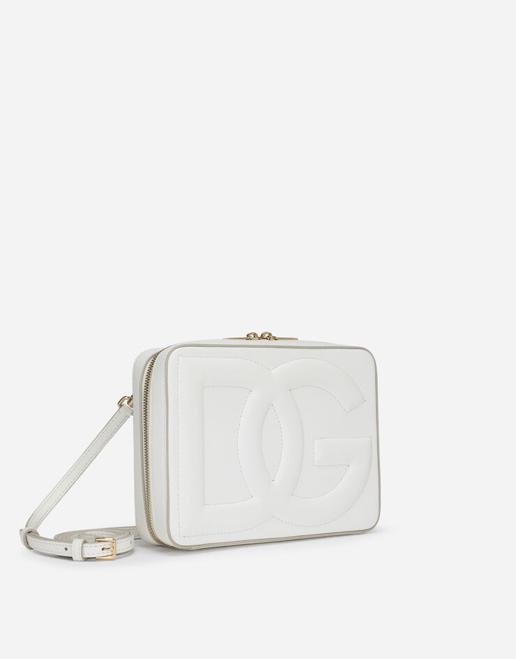 Medium calfskin camera bag with logo - 3