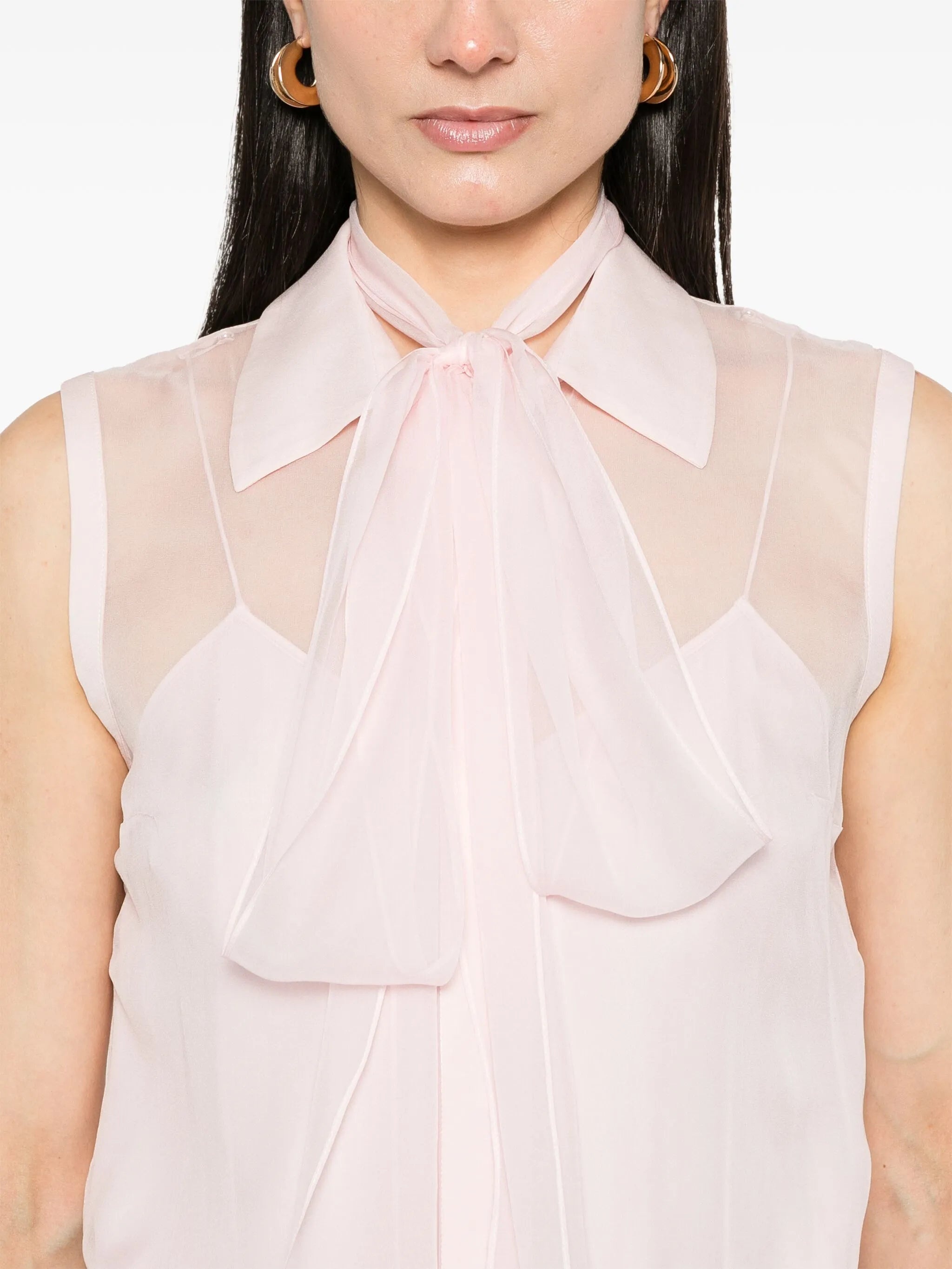 Silk Chiffon Shirt - 4