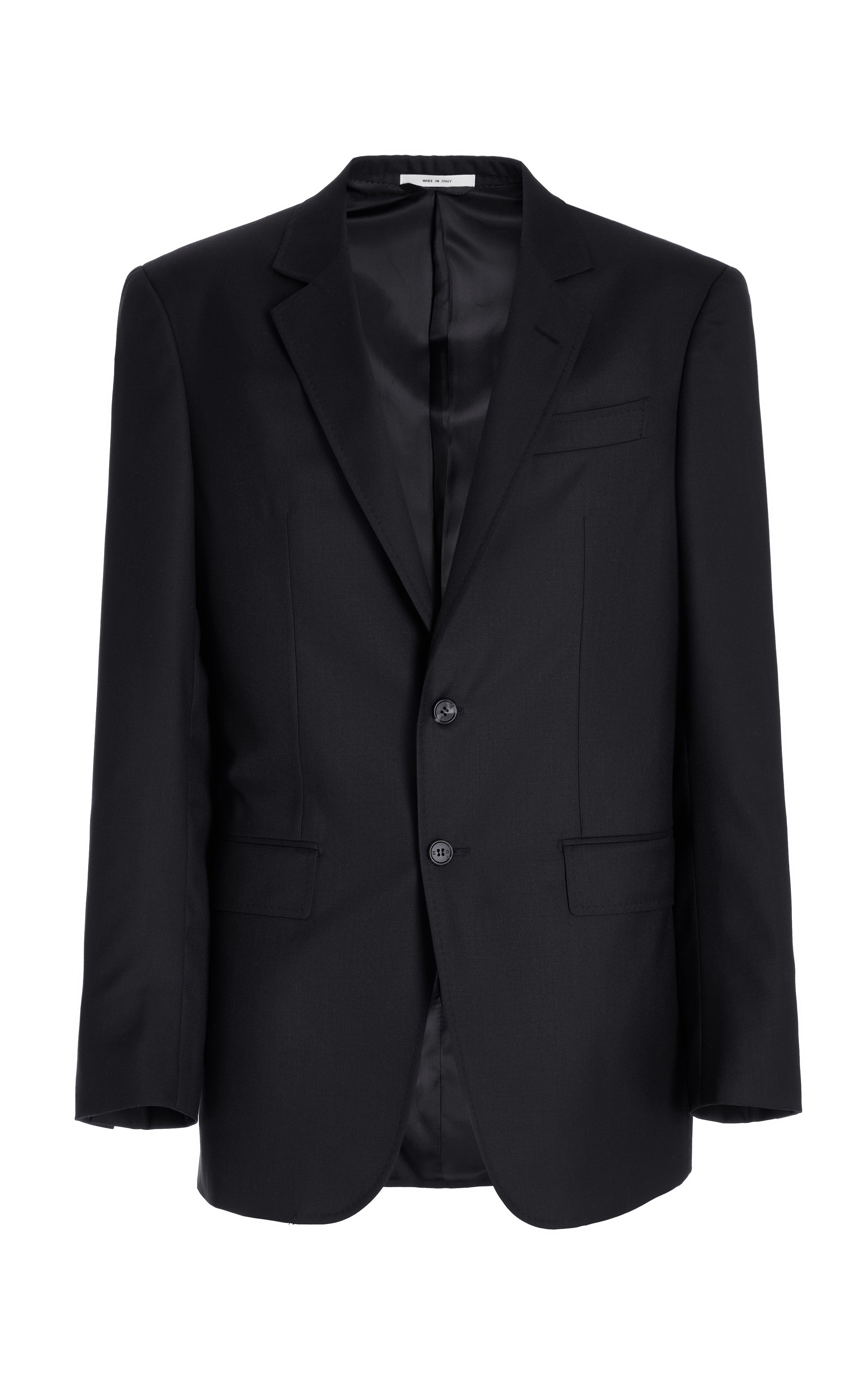 Irving Jacket in Black Virgin Wool - 1