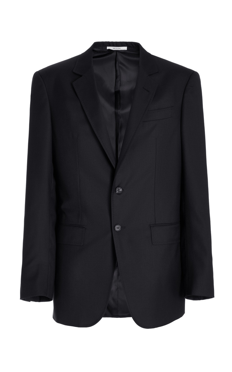 Irving Jacket in Black Virgin Wool 1