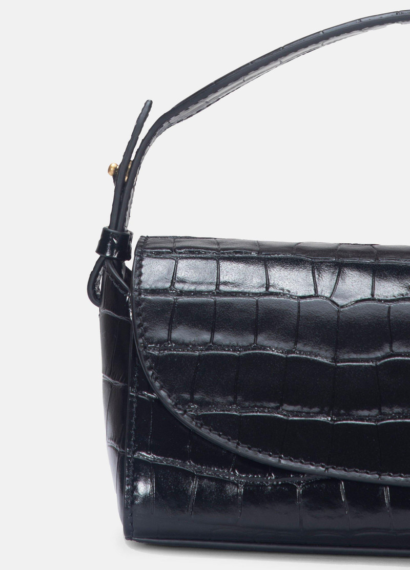 Vince Sabrina Croc-Embossed Leather Mini Top-Handle Bag outlook