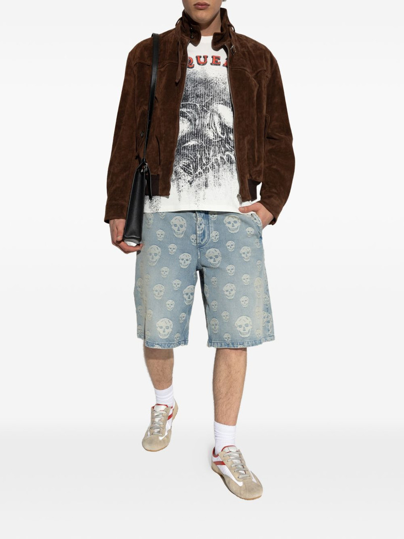 Alexander McQueen skull-print logo T-shirt outlook