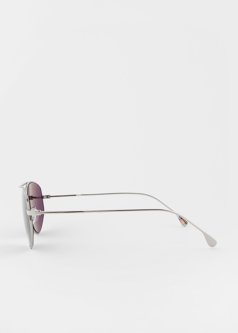 Silver 'Drake' Sunglasses 5