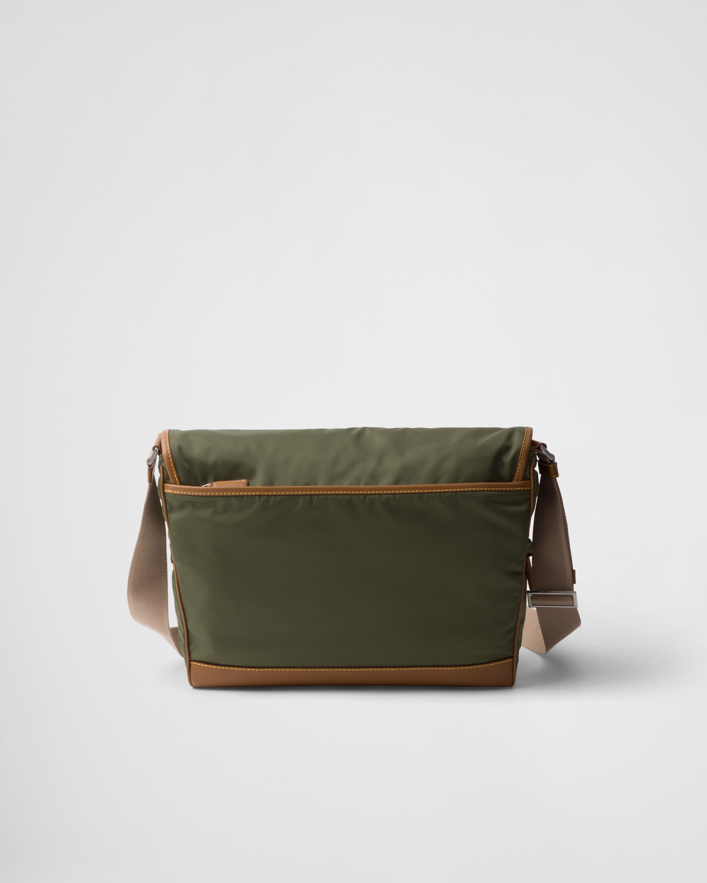 Re-Nylon and leather shoulder bag - 3