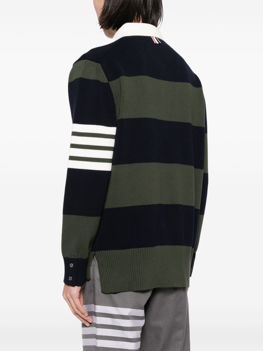 rose icon stripped polo jumper - 4