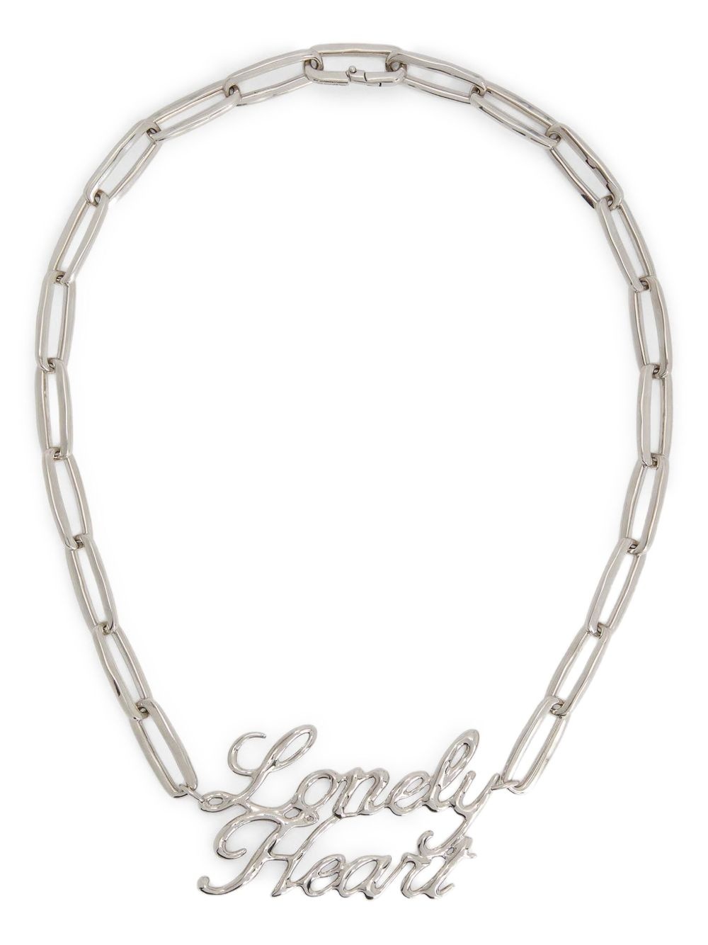 slogan-plaque necklace - 1