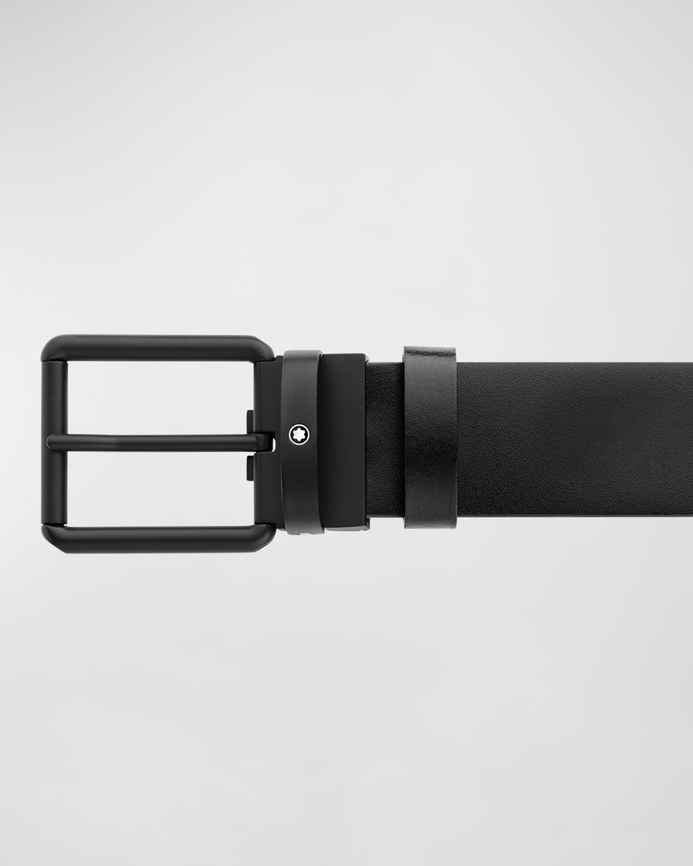 Men's Roll Pin Buckle Reversible Leather Belt - 3