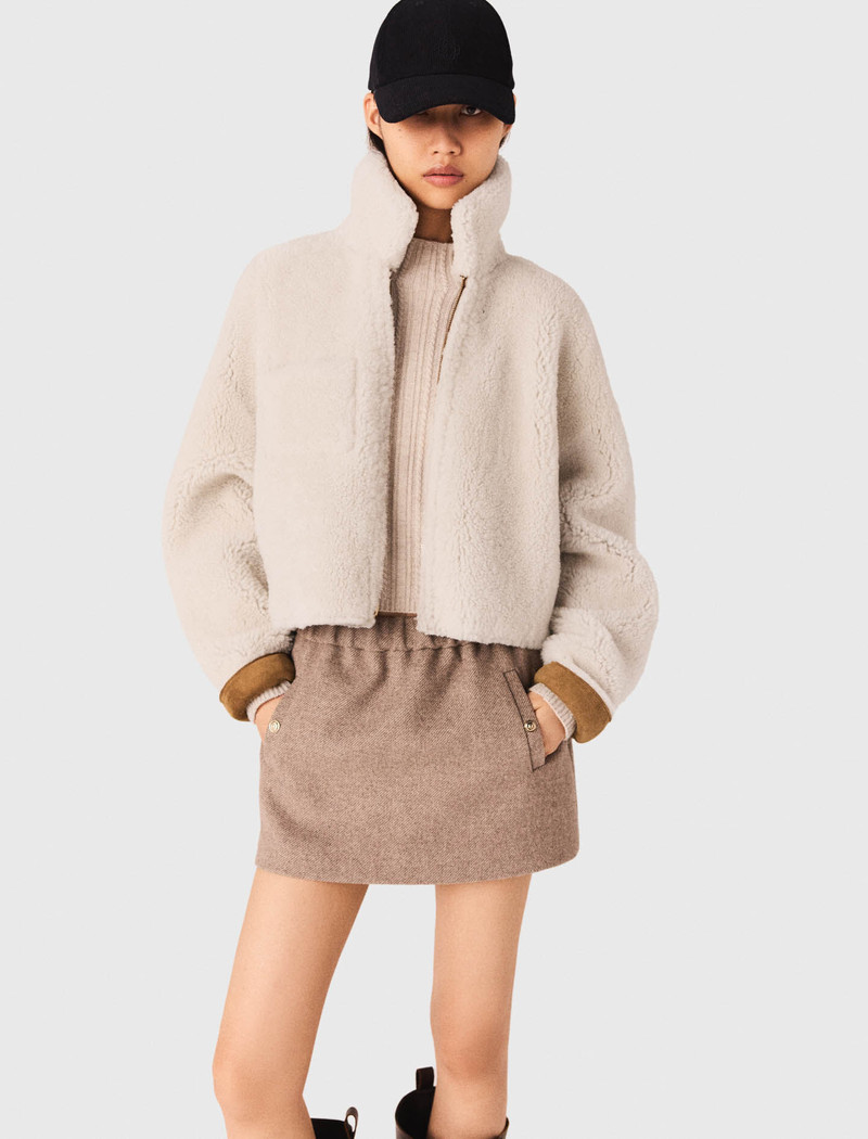 Reversible shearling coat 6