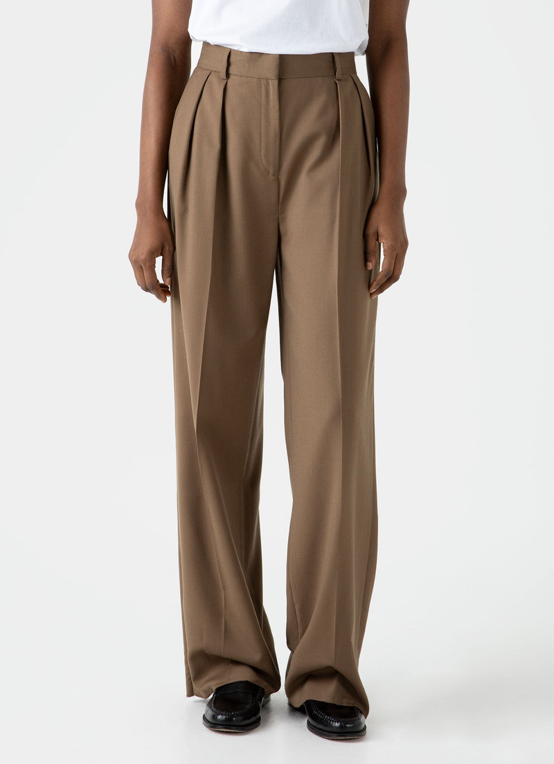 Sunspel Pleated Wool Trouser outlook