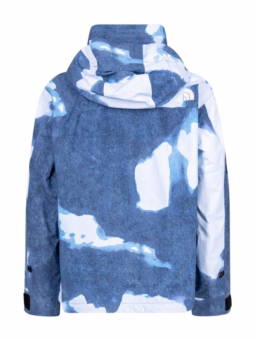 x TNF bleached denim print mountain jacket - 2