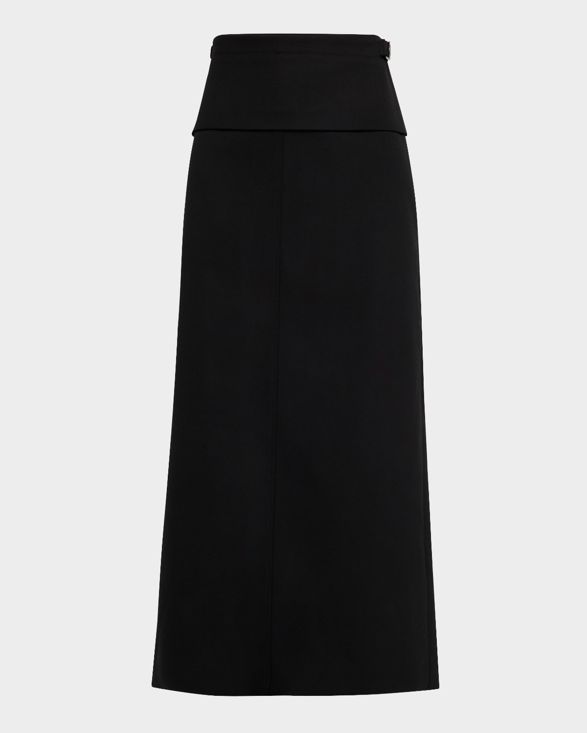 Adriana Wool Twill Suiting Maxi Skirt - 1