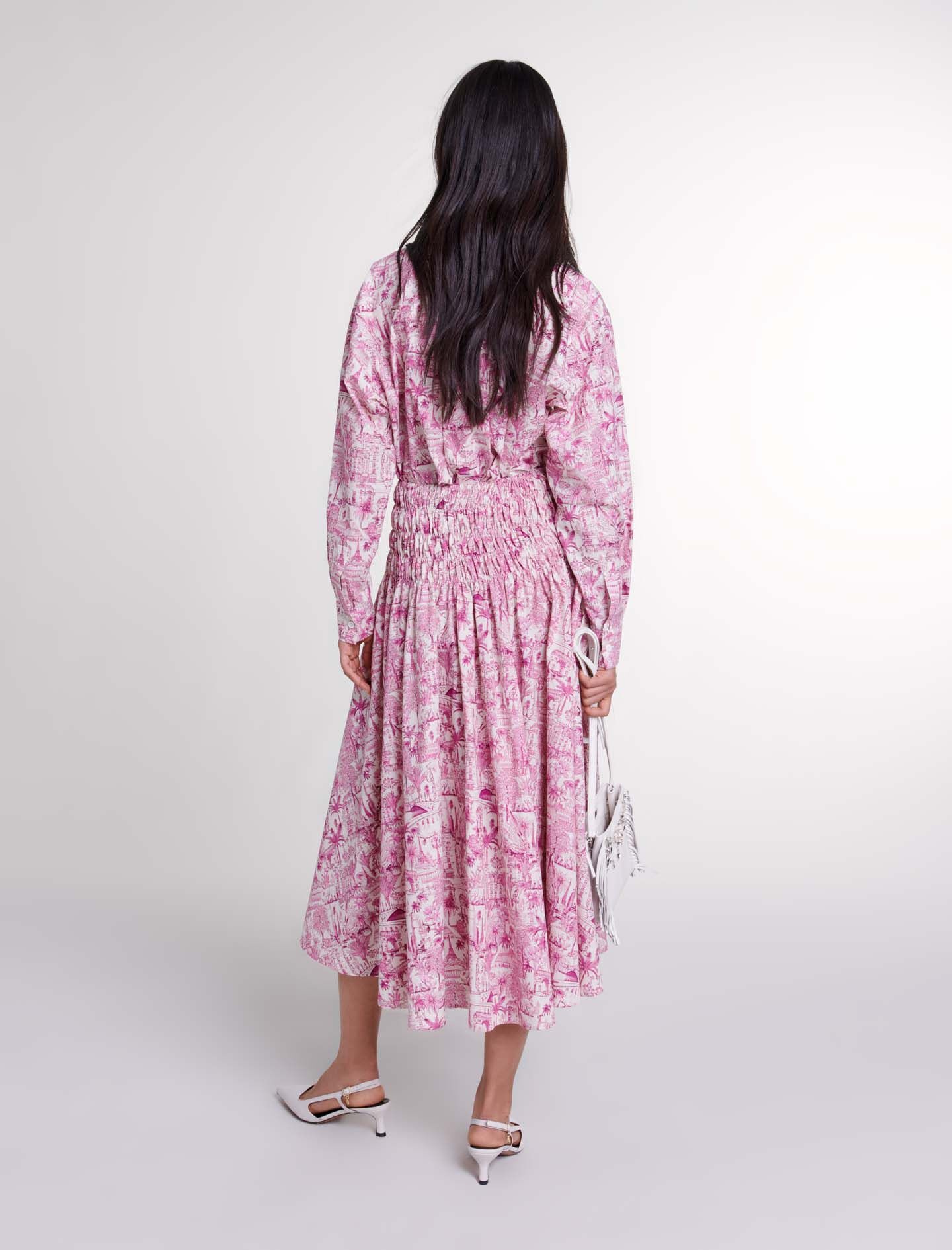 Printed Maxi Skirt - 4