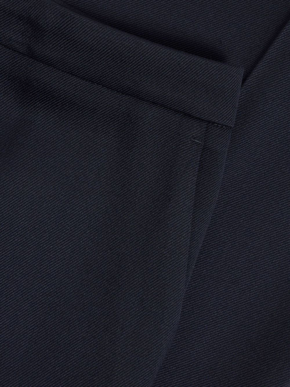 gabardine flared trousers - 4