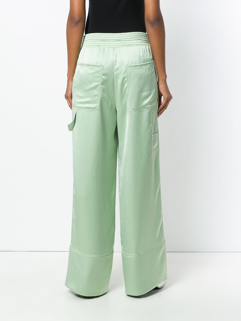 satin wide-leg trousers 4