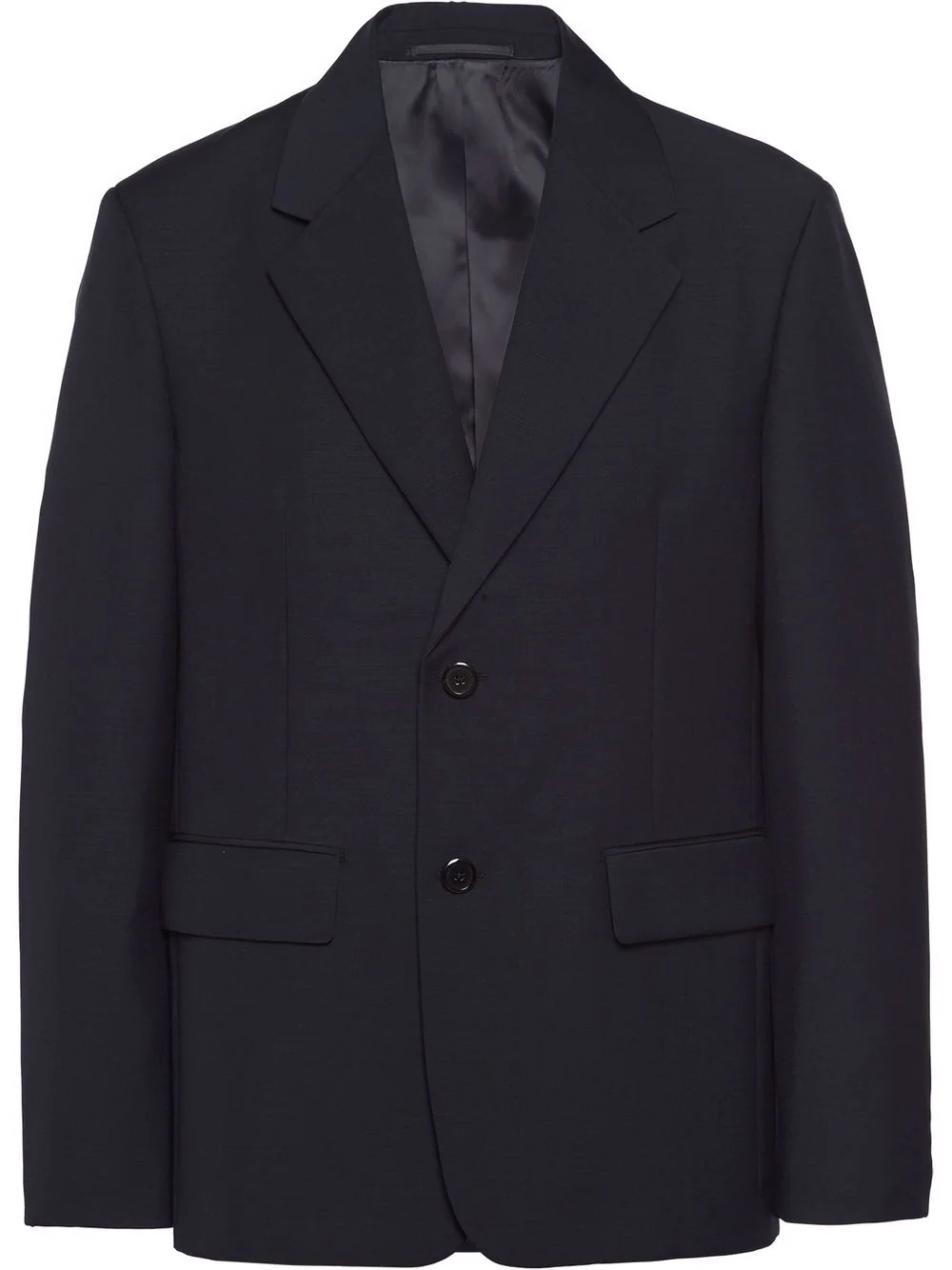 single-breasted wool blazer - 1