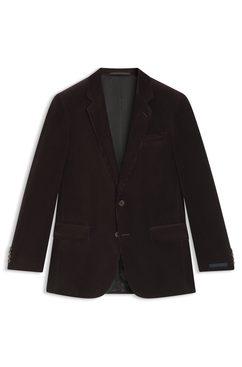 BECKHAM X BOSS BLAZER IN STRIPED COTTON 1