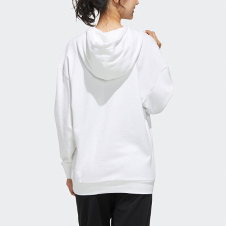 (WMNS) adidas neo Casual Sports Pullover White GH8212 - 4