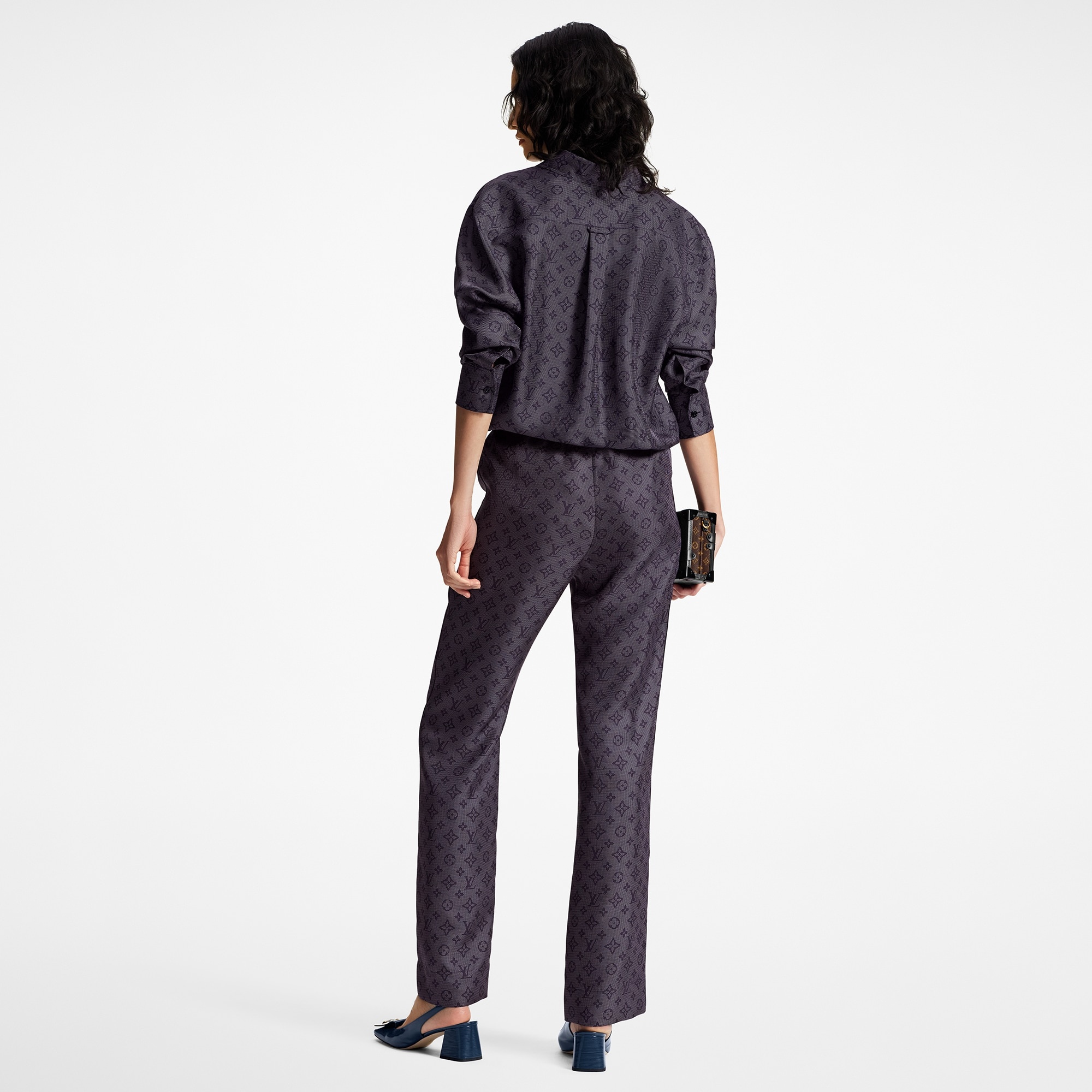 Inverted Mahina Monogram Pajama Pants - 3