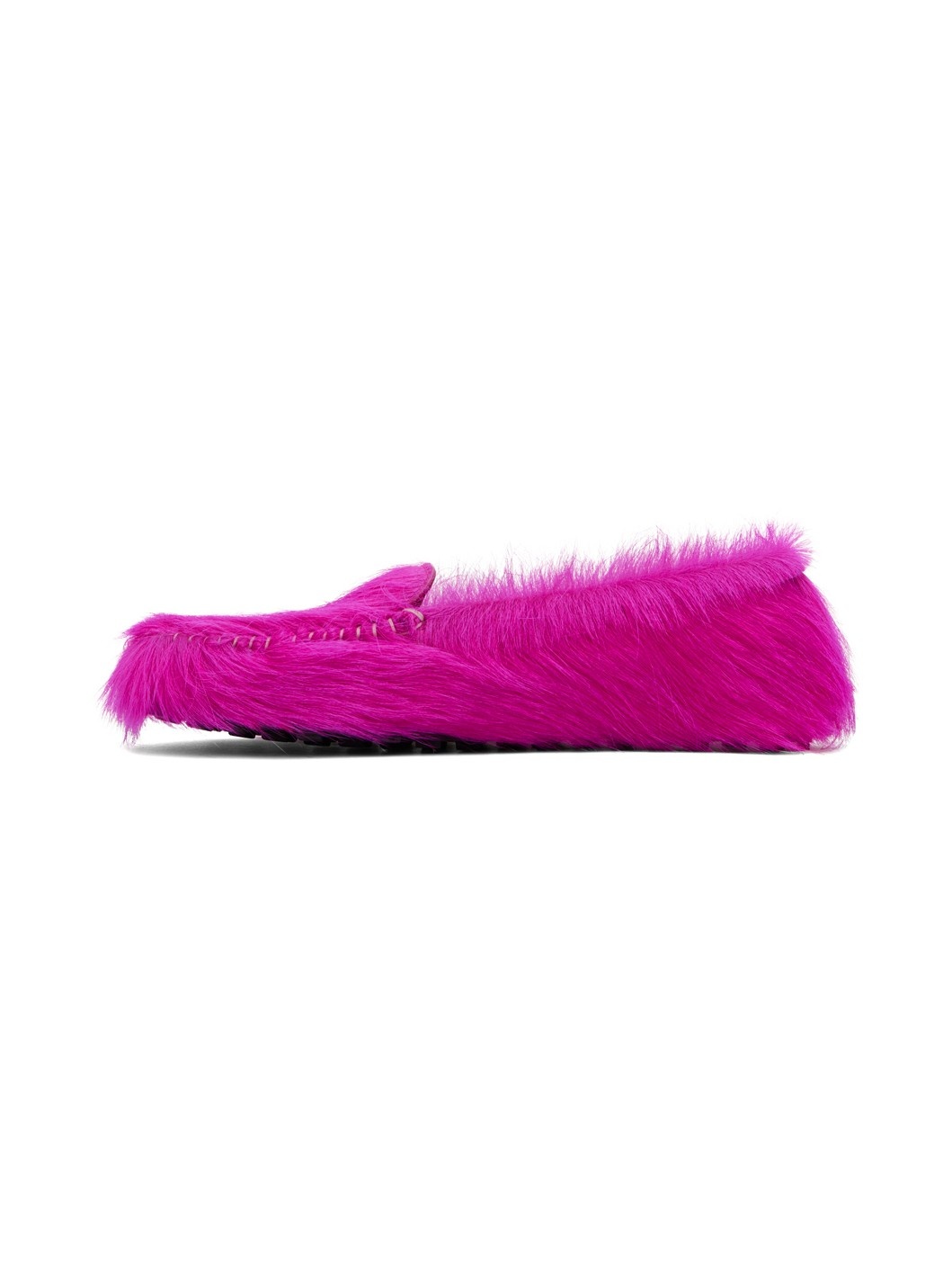 Pink Calf-Hair Moc Loafers - 3