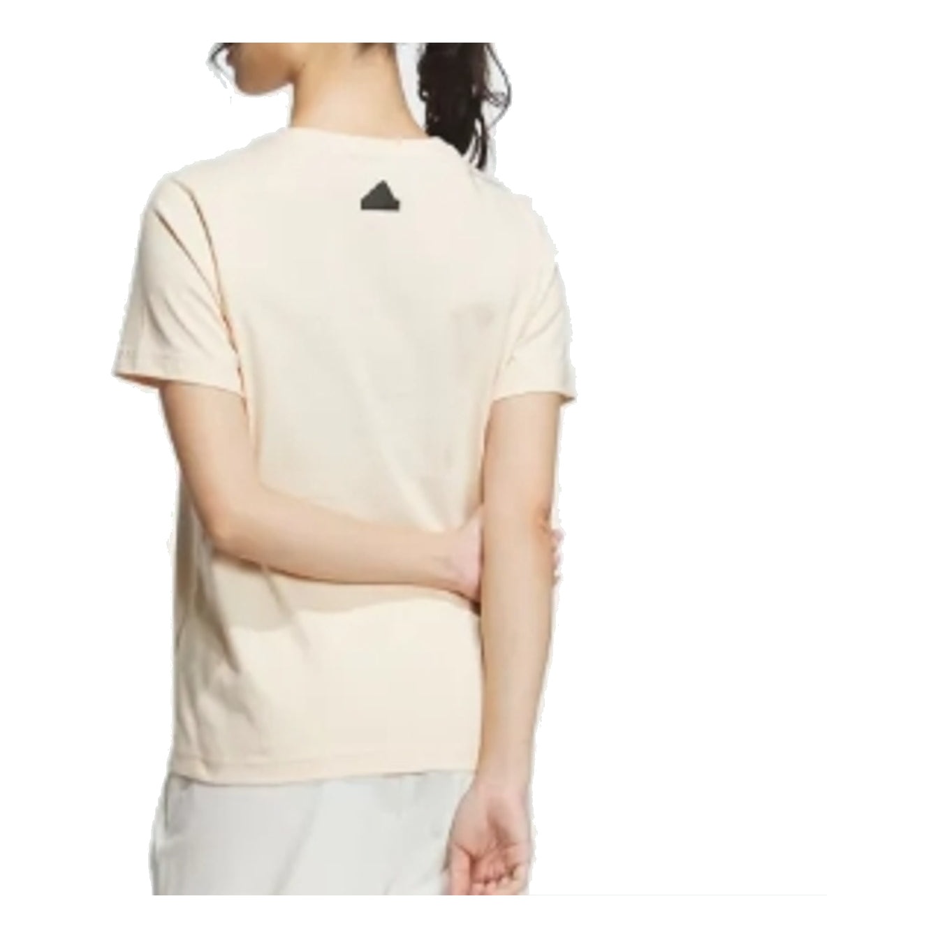 (WMNS) adidas Tech Bos T-Shirt 'Beige' IM8839 - 3