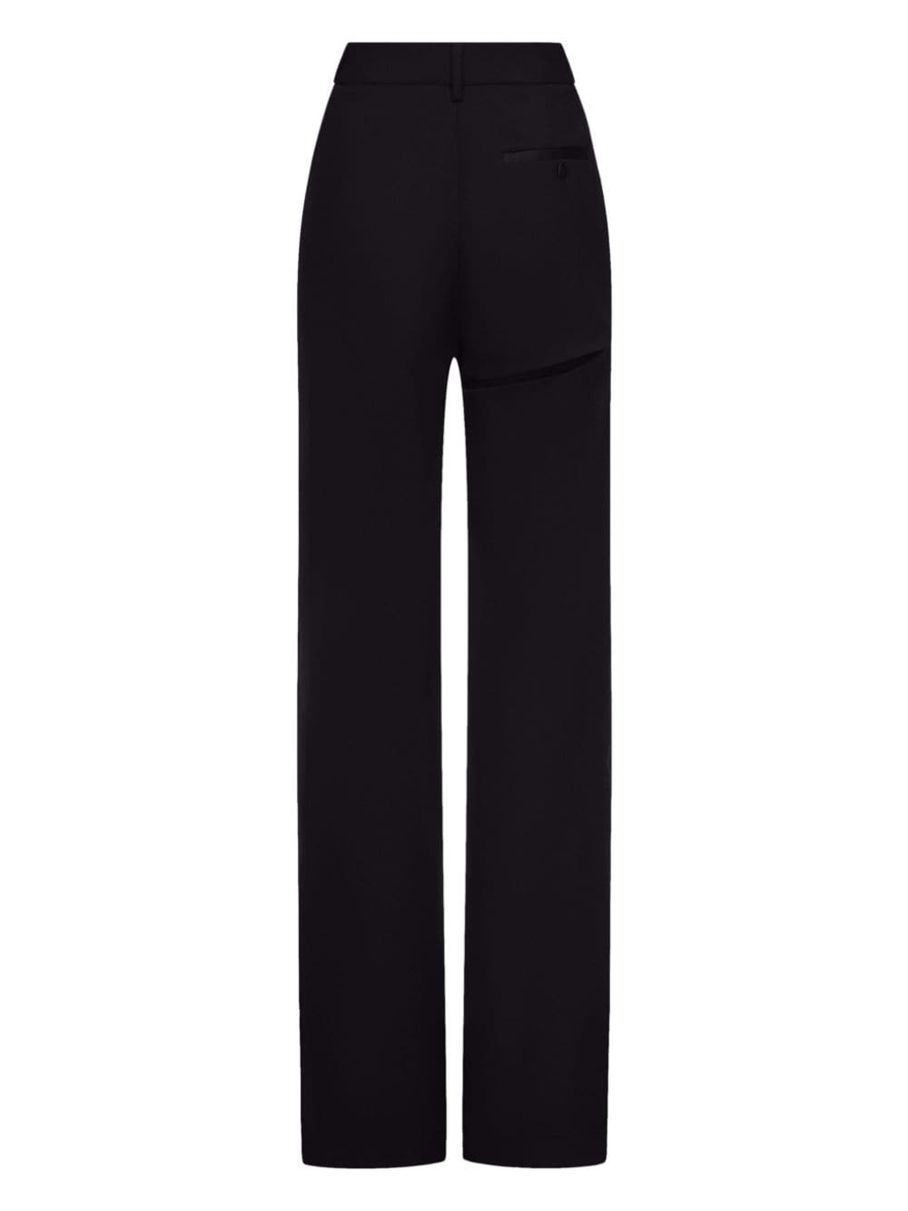 asymmetric slit trousers - 6