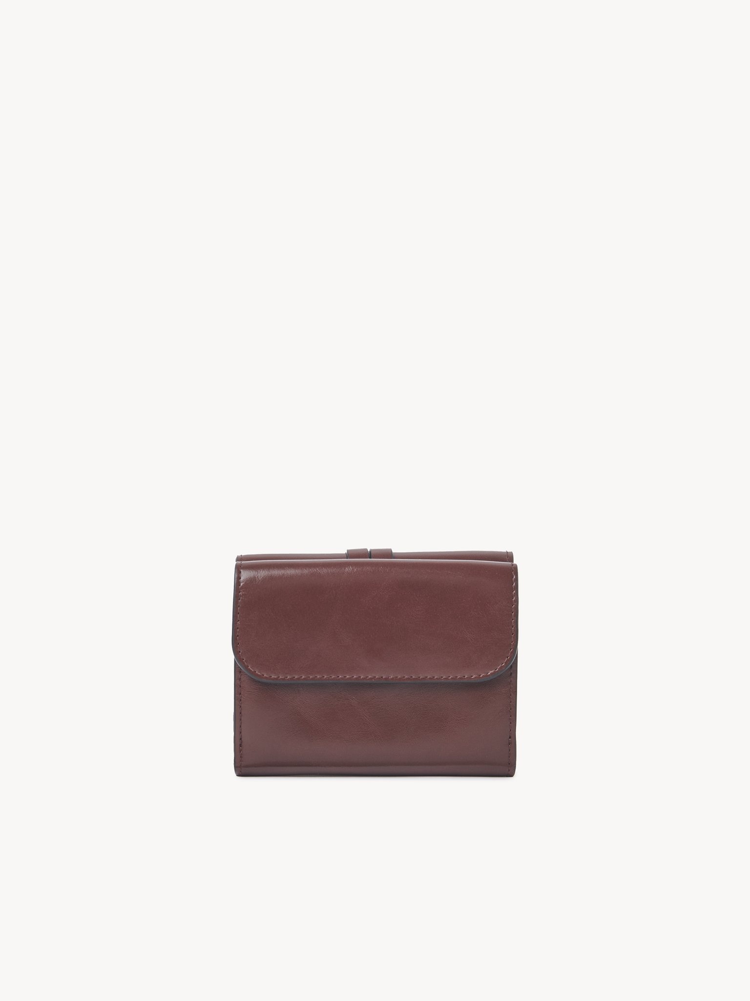 SMALL ALPHABET TRI-FOLD IN SHINY LEATHER - 4