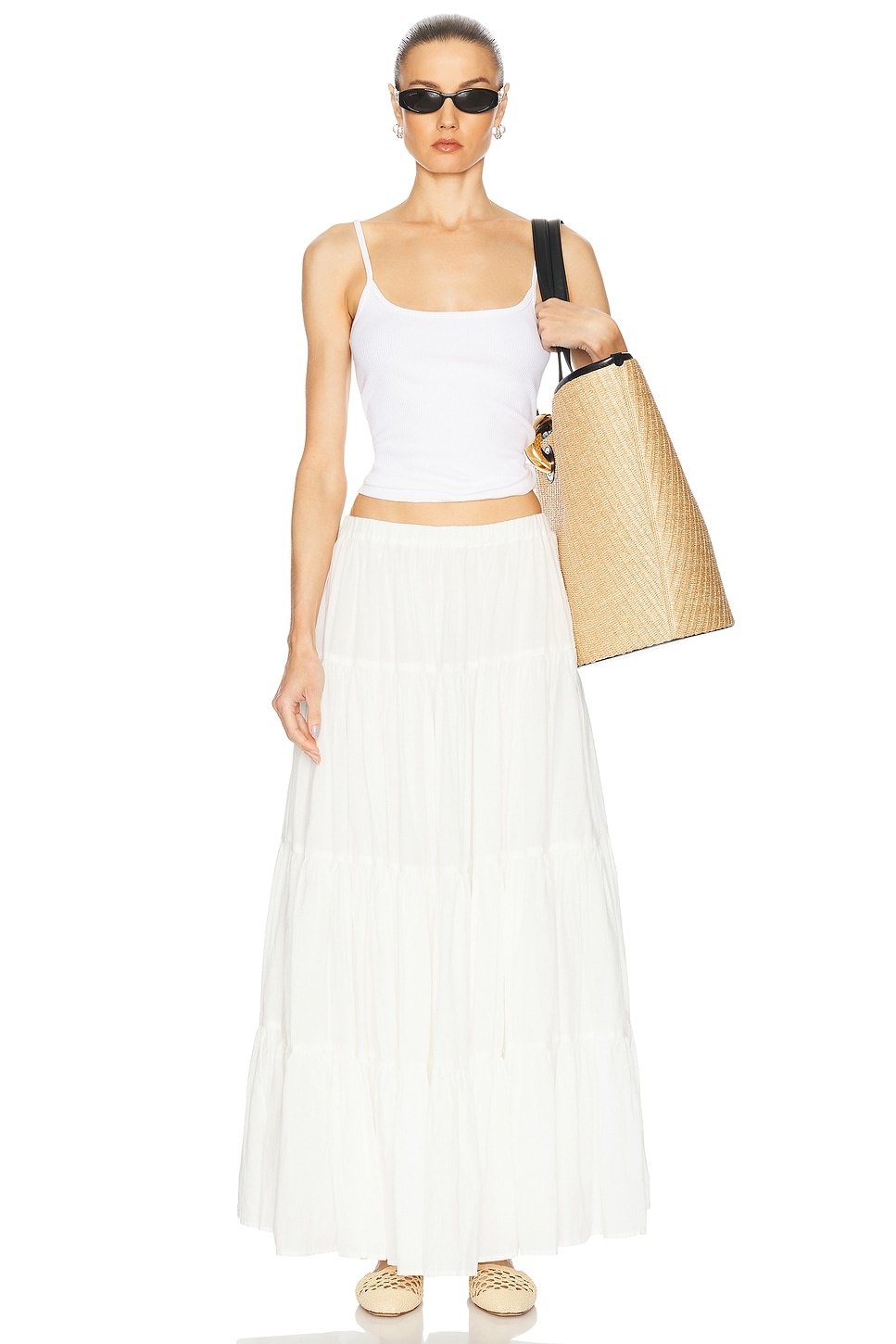 Shirred Ruffle Tiered Skirt - 5