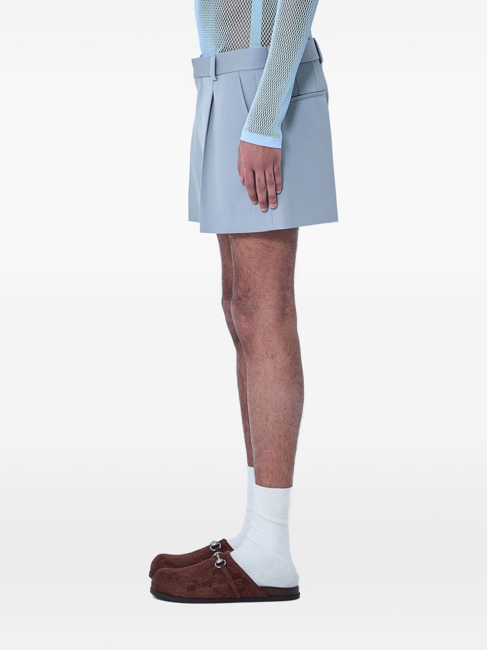 tailored mid-rise shorts - 3