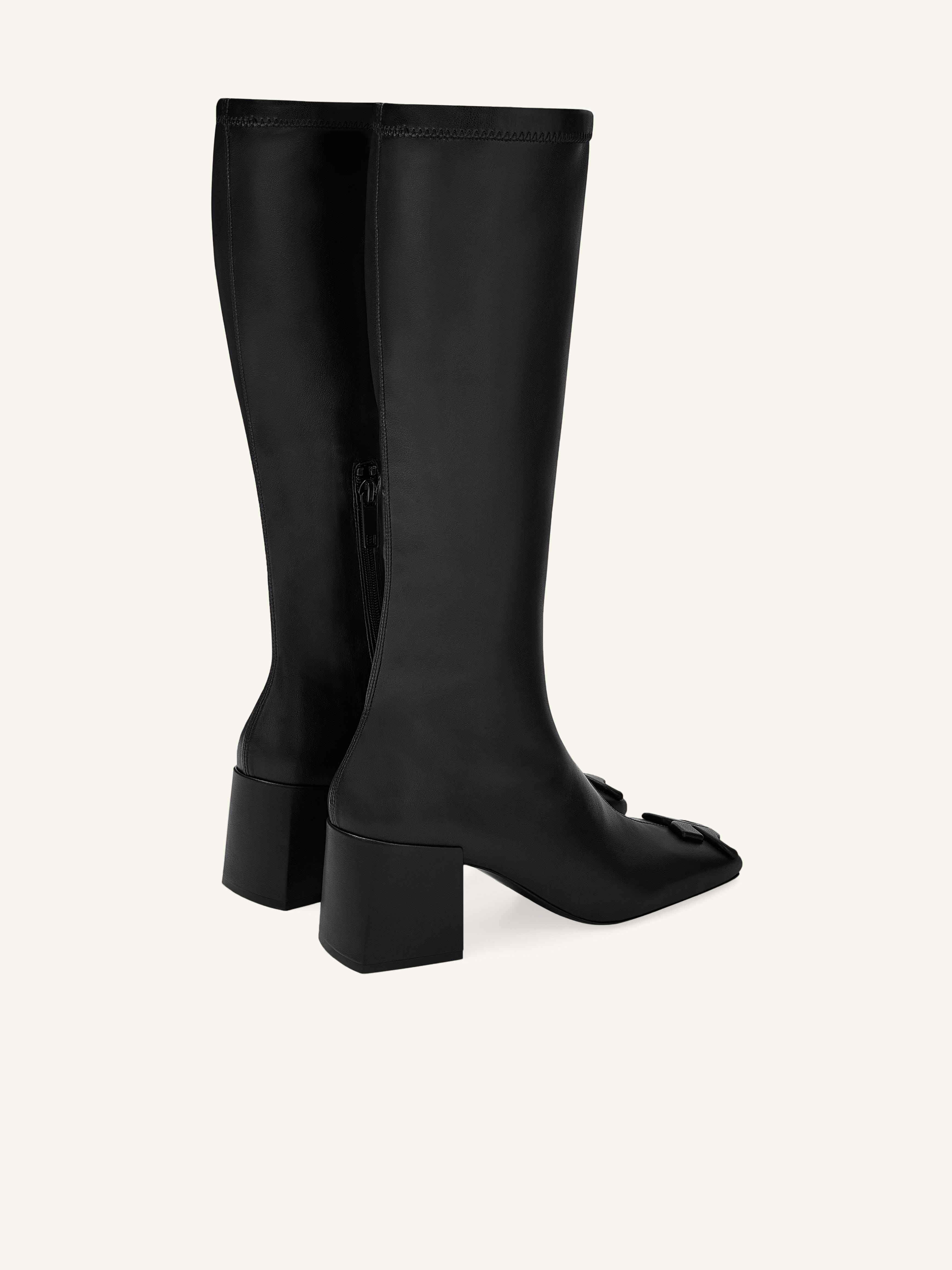 REEDITION STRETCH LEATHER EFFECT BOOTS - 3