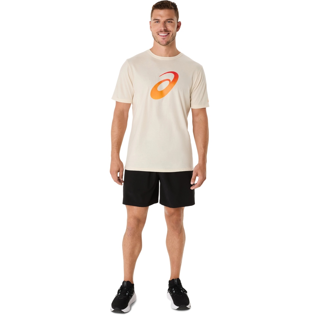 UNISEX SHORT SLEEVE GRADIENT SPIRAL LOGO TEE - 7