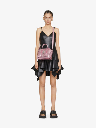 Givenchy MINI ANTIGONA LOCK BAG IN LAMINATED LEATHER outlook