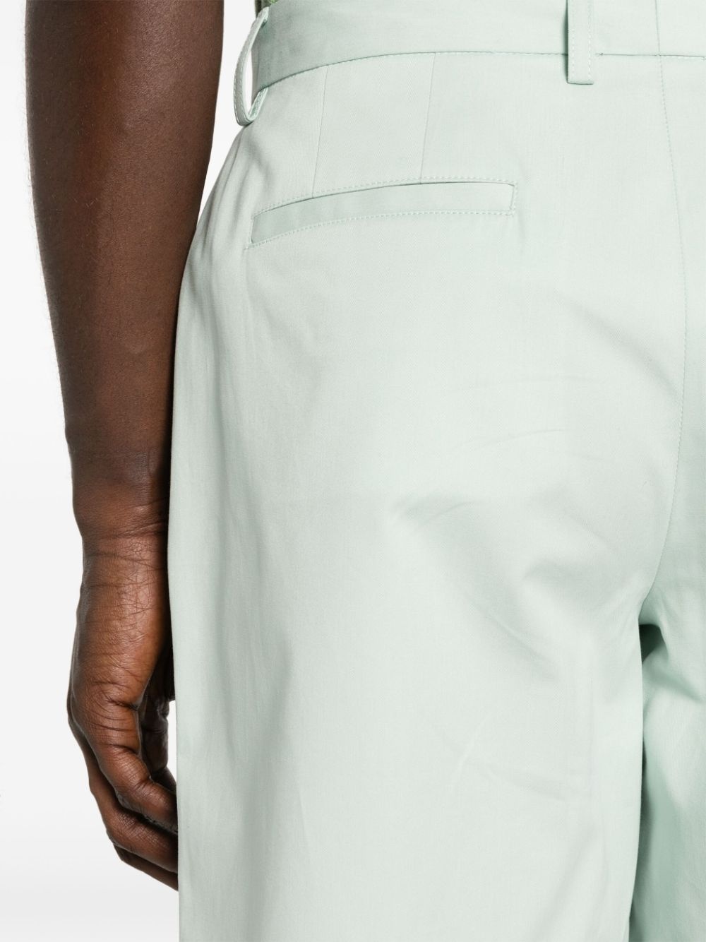 pleated cotton shorts - 5