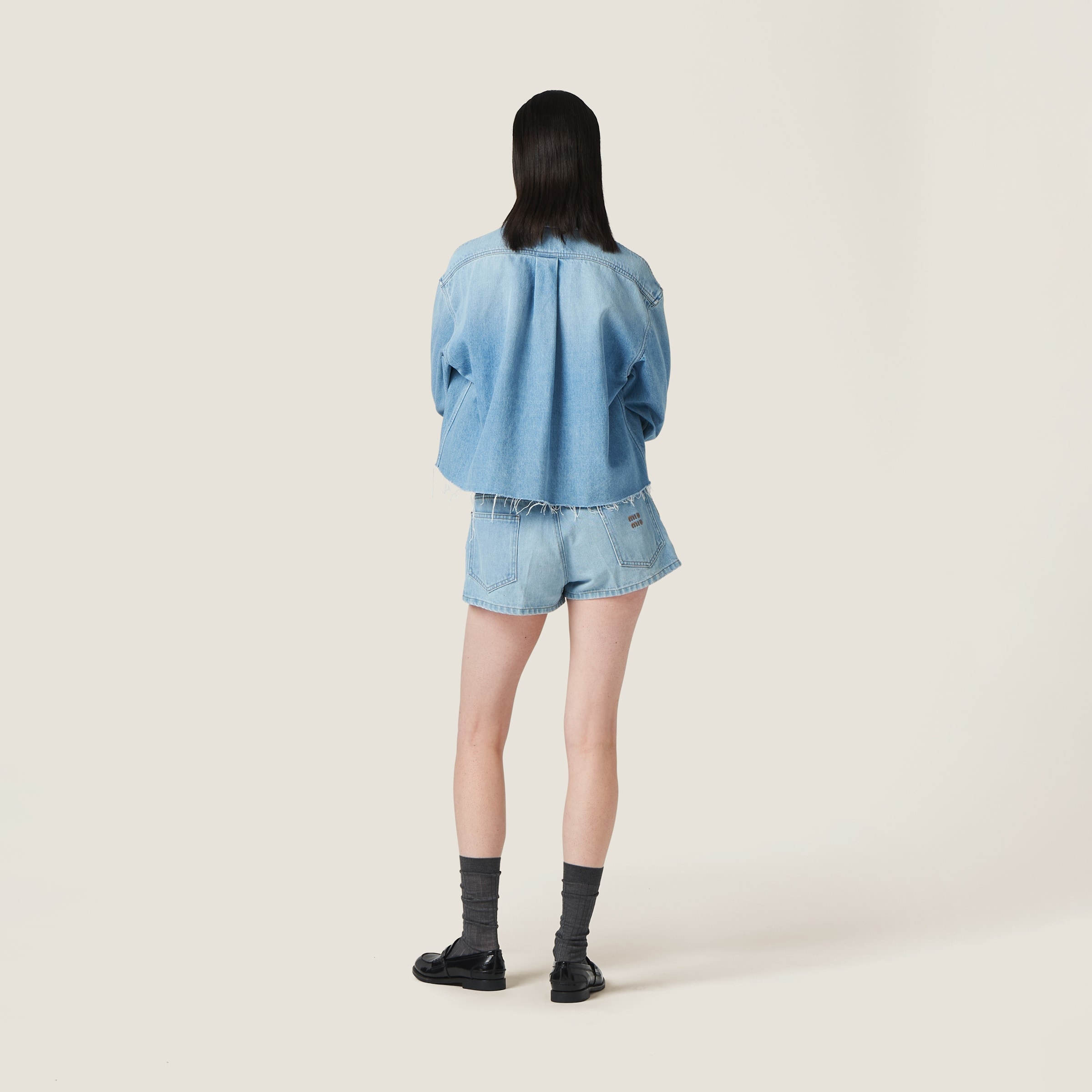 Denim blouson jacket - 3