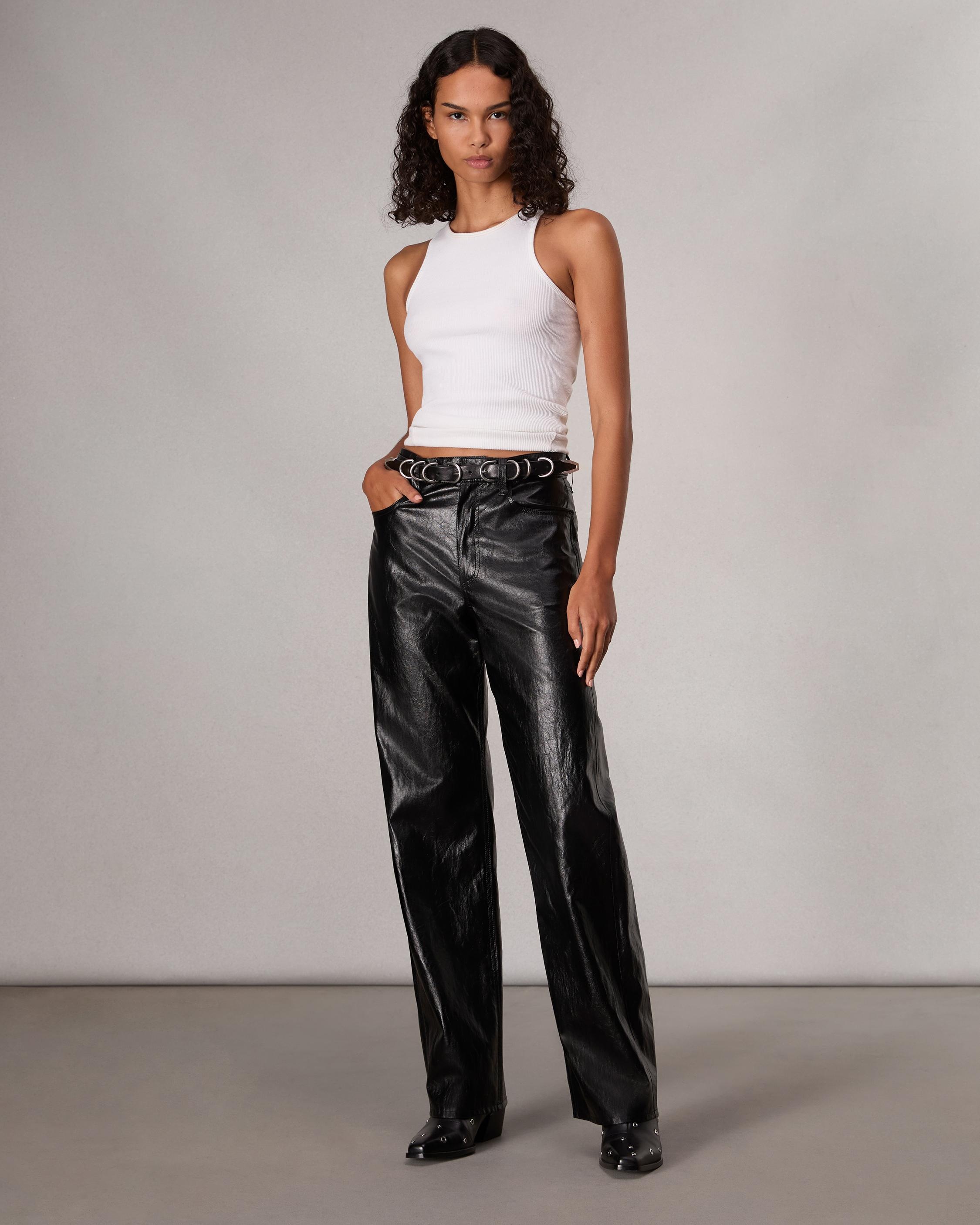 Shea Faux Leather Pant - 2