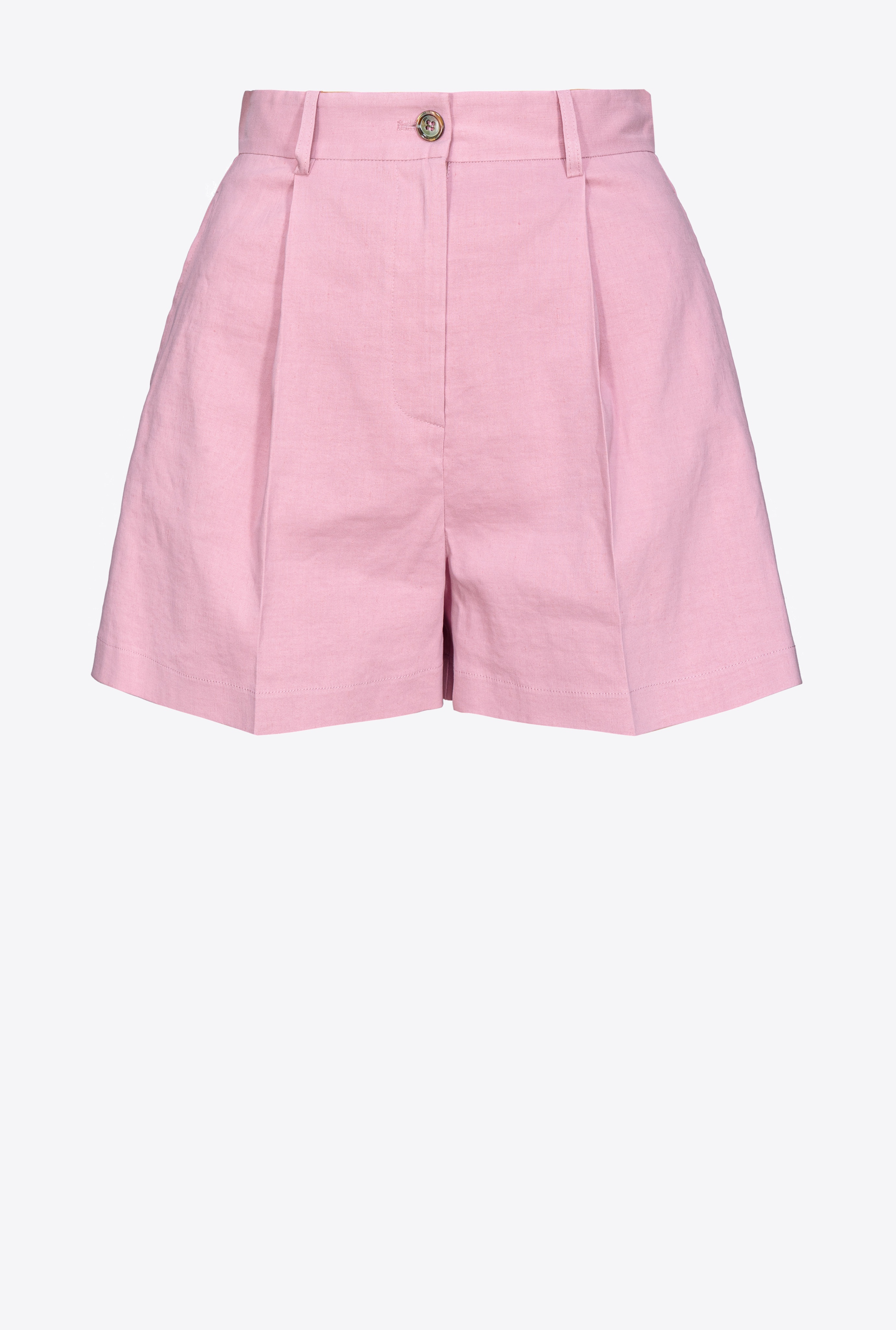 TAILORED LINEN SHORTS - 1