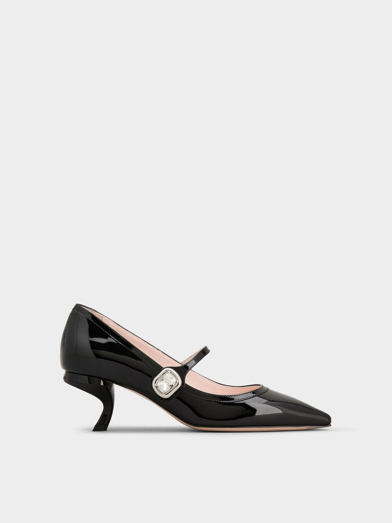 Mary Jane Virgule Pumps in patent leather 1