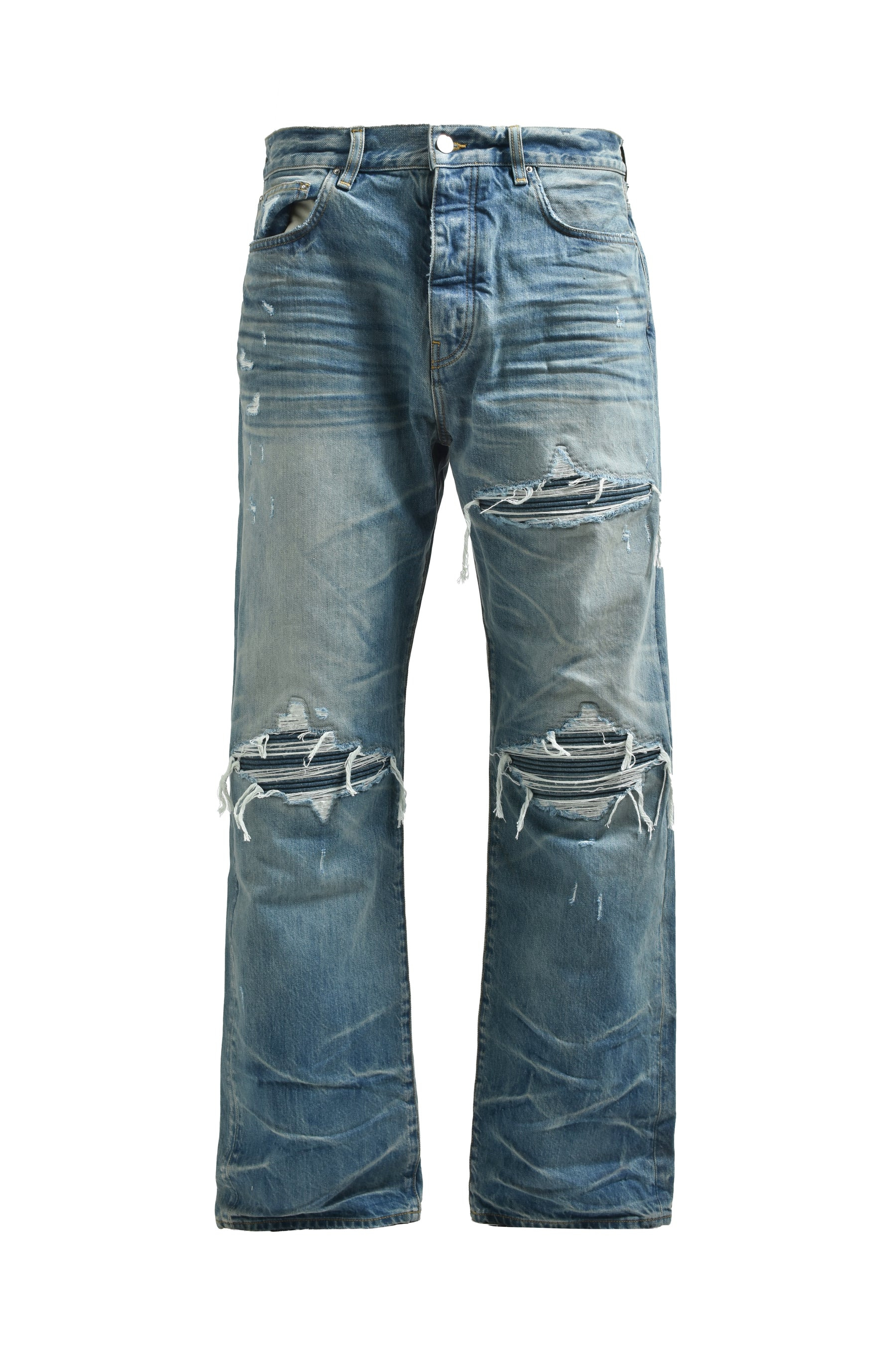 PLEATED DENIM STRAIGHT MX1 JEAN / IND - 5